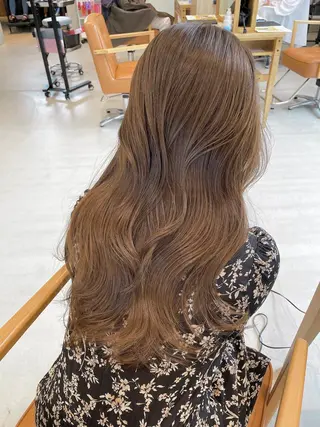 ロング ムラ修正ブリーチ 山田眞之介のヘアスタイル