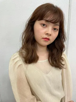 セミロング カラー ツヤ美髪💐 髪質改善/高山愛来のヘアスタイル