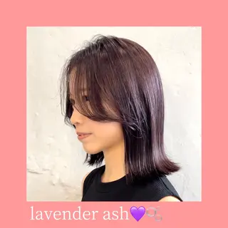 ミディアム カラー aoi/暖色カラー/ プツッとボブ🎀のヘアスタイル