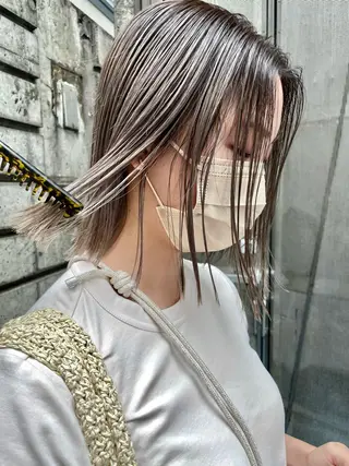 ショート カラー 👩🏻ボブ/ 髪質改善ダブルカラーのヘアスタイル