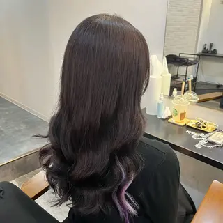 ロング カラー hair salon chic.所属・chic.エクステ. 艶カラー.miu🦊のヘアスタイル