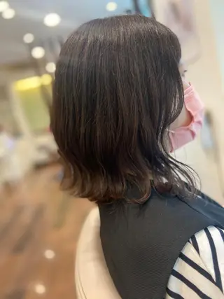 ミディアム Olive 南森町店 しもやのヘアスタイル
