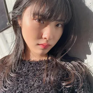 セミロング カラー 上川 美幸のヘアスタイル