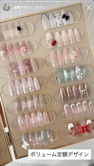 ネイル あゆ🎀/ワンホンネ イル/痛ネイルのネイルデザイン