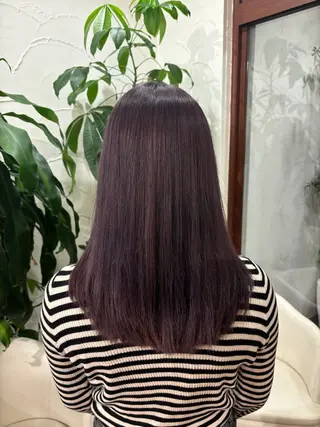 ロング カラー ブリーチ予約率90% 以上✨森山陽向のヘアスタイル