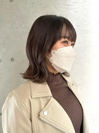 ミディアム カラー Leverage New York所属・小滝 楓のヘアスタイル