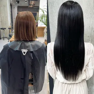 ロング カラー ヘアアレンジ TATSUYA アートディレクターのヘアスタイル