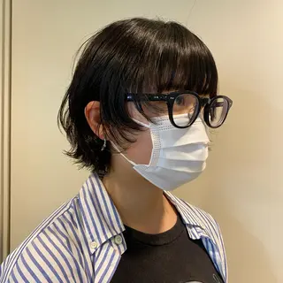 ショート パーマ Aust hair Stella新宿所属・Yuki☺︎パーマ レイヤーカットウルフのヘアスタイル