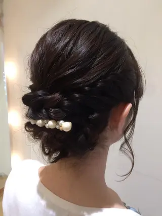 ミディアム ヘアアレンジ MeL 横浜/ ＭＩＨＯのヘアスタイル