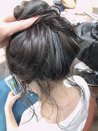 セミロング カラー 浦山 和之のヘアスタイル