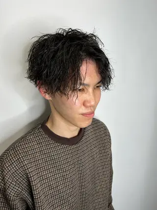 ショート カラー パーマ ヘアアレンジ Belle hair Design青野大貴のヘアスタイル
