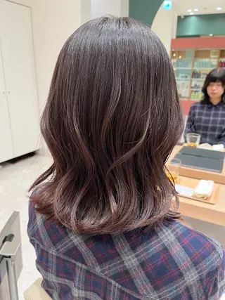 ミディアム カラー 桑原 りゆのヘアスタイル
