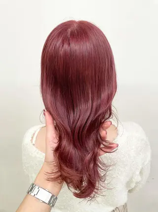 セミロング カラー 🩵ハイトーン 美咲🩵のヘアスタイル