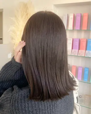 セミロング カラー aimee 北垣 愛夏のヘアスタイル