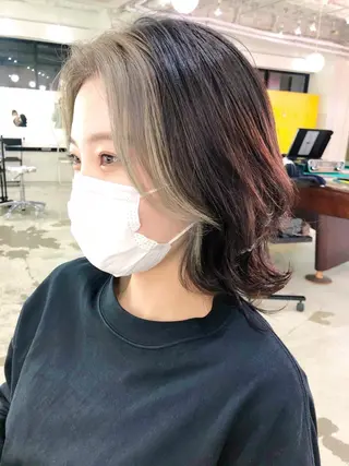 ミディアム カラー ヘアアレンジ GRAND OMOTESANDOのヘアスタイル