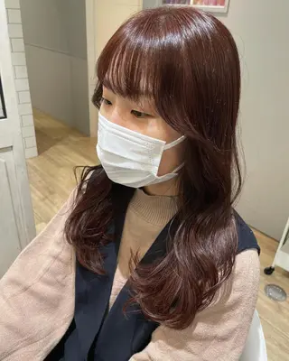 ミディアム カラー パーマ ヘアアレンジ メンズ キッズ ネイル マツエク・マツパ 🫧垢抜けヘア🫧 SHIORIのヘアスタイル