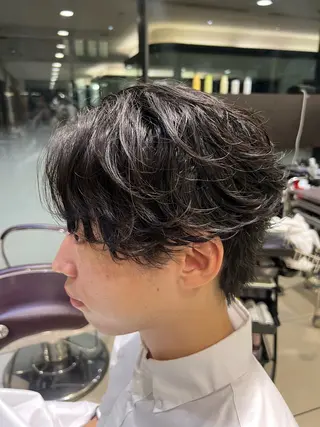 ショート パーマ メンズ メンズパーマ 岩成健志郎のヘアスタイル