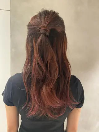 カラー ヘアアレンジ 朝倉 南のヘアスタイル
