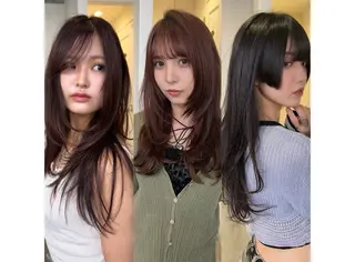 カラー 山本 彩楓のヘアスタイル