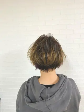 ショート カラー 🎁無料カットカラー 📷撮影モデル募集✨のヘアスタイル