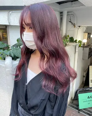 ロング カラー ヘアアレンジ SALOWIN原宿ash店所属・理想のハイトーンへ 🌙サイダサキのヘアスタイル