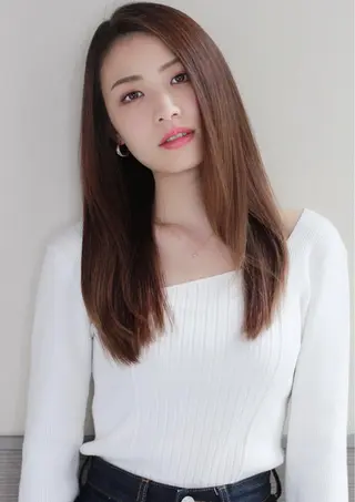 ロング カラー パーマ 💙美髪救世主💙 関華蓮のヘアスタイル