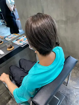 ショート カラー メンズ Agu hair lore沼館店所属・八戸パーマ/メンズパ ーマ/シンゴ。のヘアスタイル