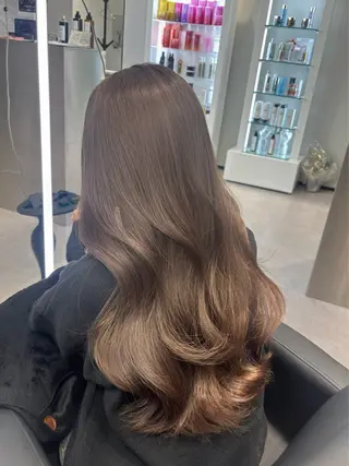 ロング カラー 心斎橋/ブリーチなし 髪質改善/レイヤーのヘアスタイル