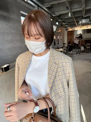 ショート カラー メンズヘア/レイヤー /ボブ山内春輝のヘアスタイル