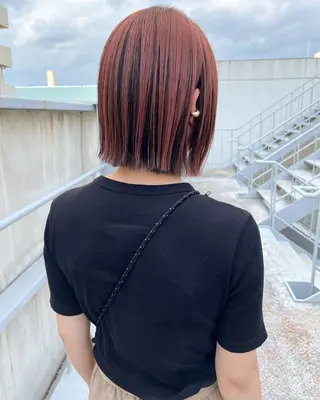 ショート カラー ﾊｲﾄｰﾝ/ｼｮｰﾄ 村上淳乃🐥のヘアスタイル