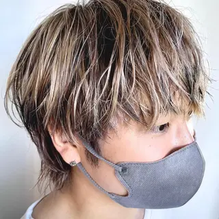 ショート メンズケアブリーチ 特化🔥村田のヘアスタイル