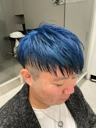 カラー メンズ 無料ショートモデル 募集中❗️秋山ひらいのヘアスタイル