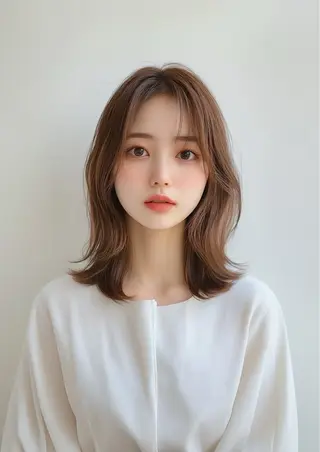 ミディアム 透明感カラー ふうか　渋谷のヘアスタイル