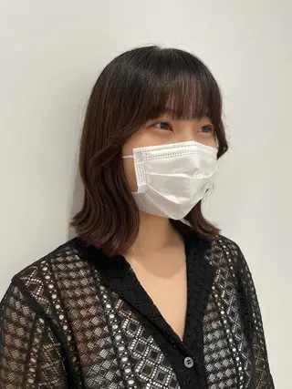 ミディアム 暖色🎀ゆるふわ☁️ MOERI 🍒のヘアスタイル