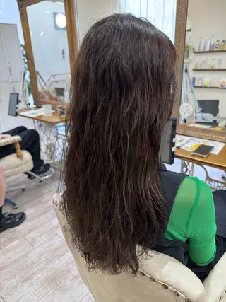 ロング パーマ 新越谷noble店長 松本拓也▶◀*.のヘアスタイル