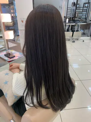 ロング カラー 馴染ませNo.1🧃 エクステ・アレンジのヘアスタイル