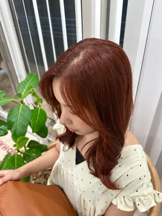 ミディアム カラー 🪐レイヤー/ボブ/ 艶髪/加野彩果🪐のヘアスタイル