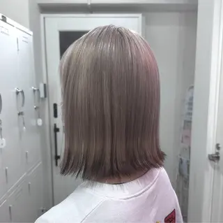 ショート カラー ハイトーン/ウルフ /エクステ/ましろのヘアスタイル