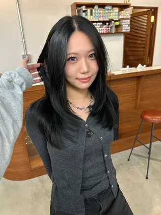 ロング カラー 大阪梅田/ イマムラミヅキのヘアスタイル