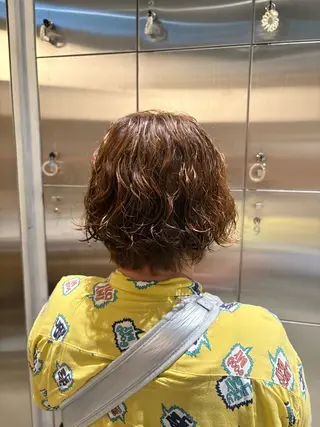 ショート パーマ 樋口 花穂のヘアスタイル