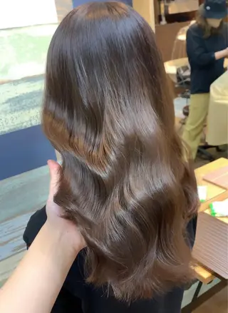 ロング カラー ブリーチなし Wカラー🩷星野翔太のヘアスタイル