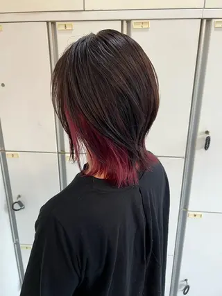 ミディアム カラー インナー/デザイン カラー/ しゅうとのヘアスタイル