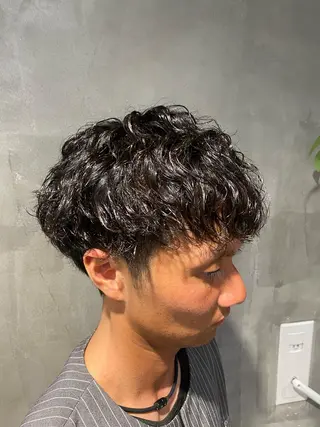 ショート パーマ メンズ Agu hair lore沼館店所属・八戸パーマ/メンズパ ーマ/シンゴ。のヘアスタイル