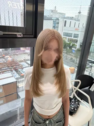 カラー ダブルカラー特化✨ /透明感カラーゆりあのヘアスタイル