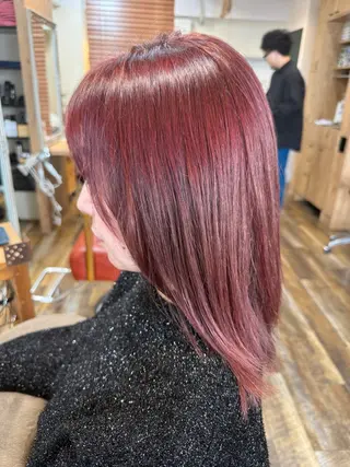 セミロング 上田 英介のヘアスタイル