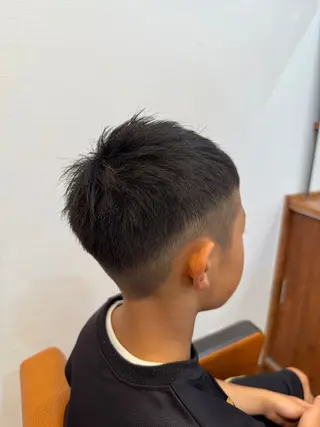 ショート メンズ キッズ 心 Tsubasaのヘアスタイル