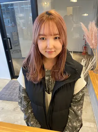 セミロング カラー 🌼ハイライト透明感 🌼maiのヘアスタイル