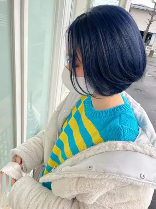 ショート カラー ヘアアレンジ like みやびのヘアスタイル