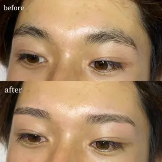 メンズ アイブロウ まつ毛/眉毛/WAX 🌱半個室サロン結のマツエク・マツパデザイン