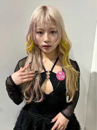 カラー ヘアアレンジ ボブ/透明感ベージュ 🫧クルミ🌟のヘアスタイル